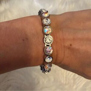 Dazzling Silver Crystal Bracelet